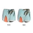 thumbnail image 3 of Balery Vintage Surf Van Beach Pantalones cortos deportivos para mujer con forro y dos bolsillos, elásticos, para entrenamiento, gimnasio, yoga-XX-Large, 3 of 7
