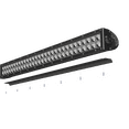 thumbnail image 2 of ZROADZ Noise Cancelling Wind Diffuser Aluminum Bolt-on No Drilling Required 40 Inch Universal similar style Straight LED Light Bar Black Z330040S, 2 of 3