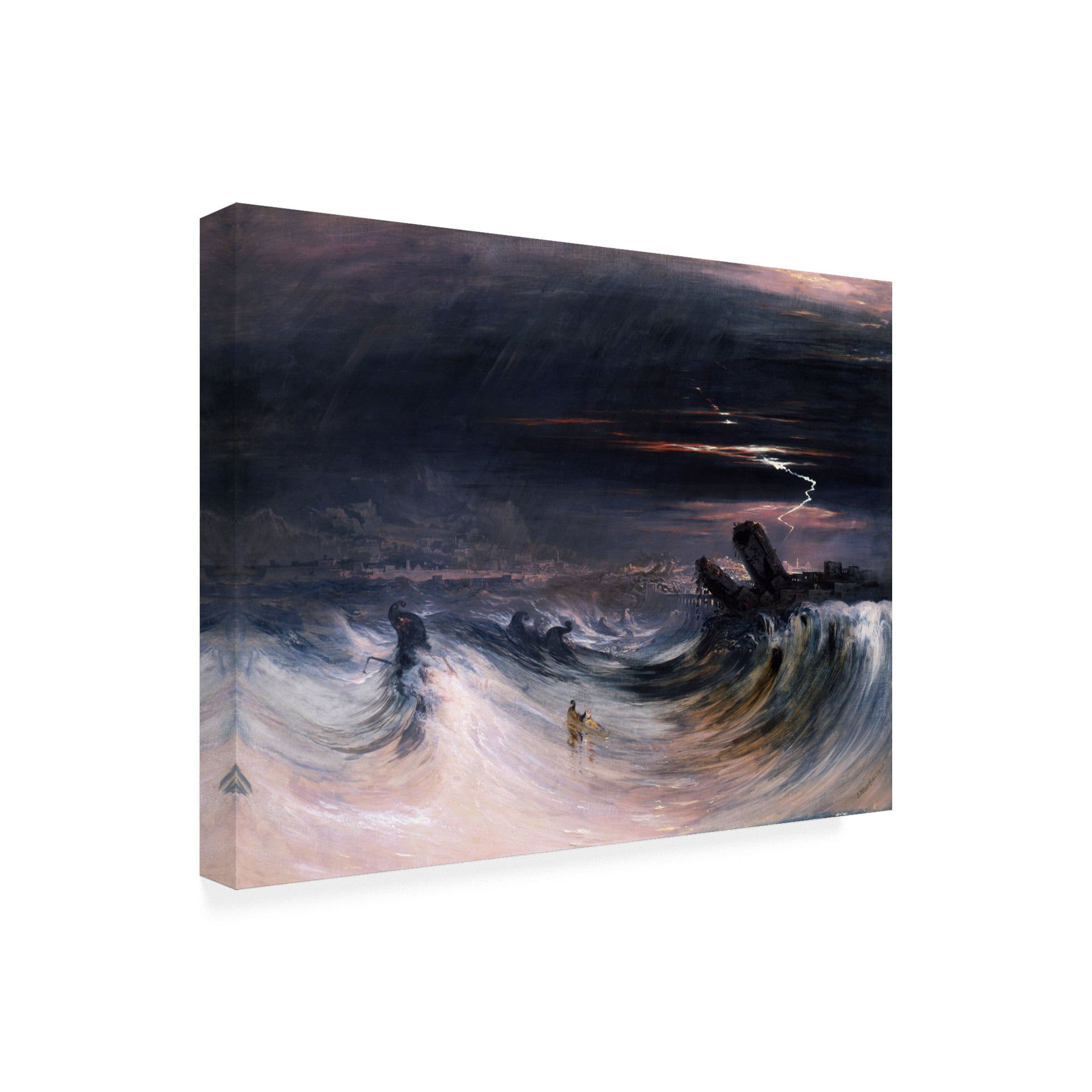 Trademark Fine Art 'Destruction of Tyre' Canvas Art by John Martin