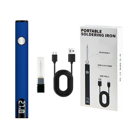 CURYMAY 2026 New Usb Powered Soldering Iron with Display and Adjustable Voltage - Portable Tool for Electronics Repair, 510 Connector for Electronics, Diy, Repair, Workshop, Hobby