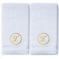 thumbnail image 3 of Monogrammed Hand Towels for Bathroom Kitchen Makeup | Personalized Gift for Wedding-Bridal | Custom Luxury Turkish Towel | Spa Collection, Oversized, 16 X 30 Inch, Set of 2, 3 of 3
