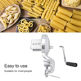 thumbnail image 3 of 2X Machine à Macaroni Manuelle, Machine à Cavatelli pour Pâtes Italiennes Authentiques, Presse à Nouilles Portable à Manivelle, 3 of 7