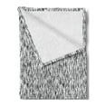 thumbnail image 2 of Abstract Soft Flannel Fleece Throw Blanket, Scandinavian Pattern with Lines Geometrical Greyscale Design Simplistic, Cozy Plush for Indoor and Outdoor Use, 60" x 80", Black Grey White, by Ambesonne, 2 of 5