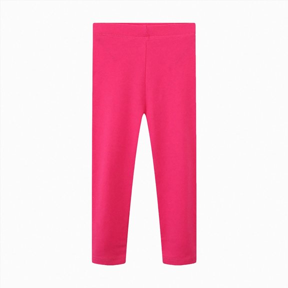 Splozh Baby Girl Leggings Fashion Toddler Girls Cotton Leggings Little Girl Stretchy Leggings Trousers for Kids Spring Autumn 2-7T,Hot Pink,4-5 Years