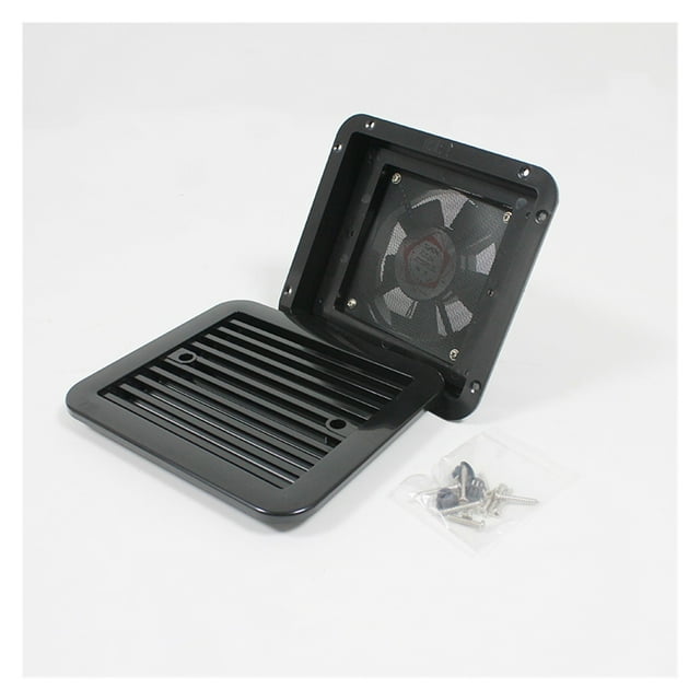 12V 4W Fridge Vent with Fan for RV Trailer Caravan Side Air Strong Wind Exhaust