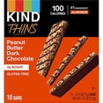 KIND THINS Peanut Butter Dark Chocolate Bars, Gluten Free, 100 Calories