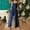 001 Navy, variant on Womens Oversize Floral Printed Boho Jumpsuits Sleeveless Strap Baggy Romper Wide Leg Overalls with Pockets