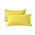 thumbnail image 2 of Ke1Clo Cooling Pillow Cases Queen Size Set of 2, Soft Brushed Microfiber Breathable Cooling Pillow Case for Hot Sleepers with Envelope Closure, Yellow Pillow Cases, 2 of 6