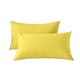 thumbnail image 2 of Funda de Almohada Refrescante para Quienes Duermen con Calor y Sudan Por La Noche | Poliéster Transpirable | Funda de Almohada de Terciopelo Suave y Larga | Paquete de 2 (Blanco, 48 X 74 Cm), 2 of 6