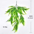 thumbnail image 2 of Planta de simulación de Yjmei para colgar en la pared, 3 piezas, helecho de cola de fénix, decoración de plantas imitadas (verde), 2 of 5
