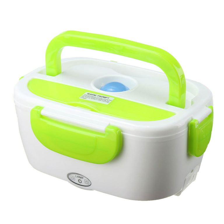 Electric Heating Lunch Box, 60W Portable Food Warmer Mute Heating Lunch Box for Work/Home/car with Thicken Insulation Bag, Stainless Steel Container