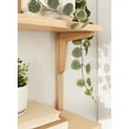 thumbnail image 7 of Kate and Laurel Meridien Modern Wood Shelves, 24 x 8 x 24, Natural Poplar, Transitional Two Tier Wall Shelf for Storage and Display, 7 of 7