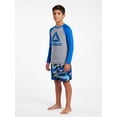 thumbnail image 4 of Reebok Boys Volley Swim Trunks with Elastic Drawstring Waistband and UPF 50+ Protection, Sizes 4-18, 4 of 7