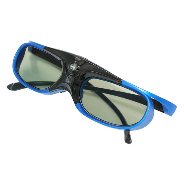 Graflsoa DLP-LINK Compatible G101 Active Shutter 3D Glasses for Immersive Projector Experience - Blue