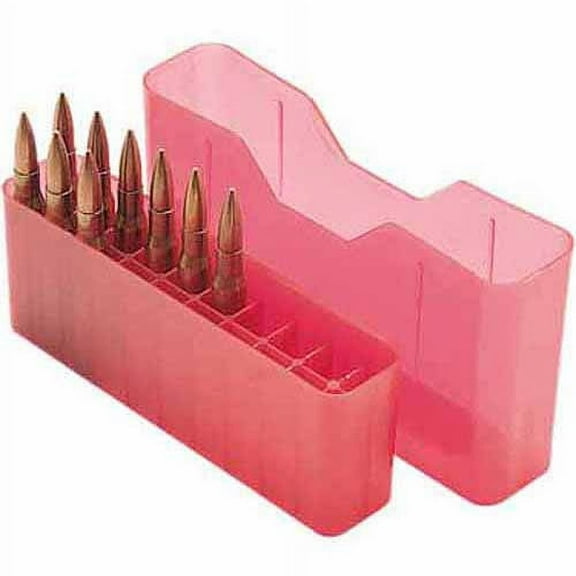 MTM 20RD SLIP-TOP LG RIFLE AMMO BOX RED POLY