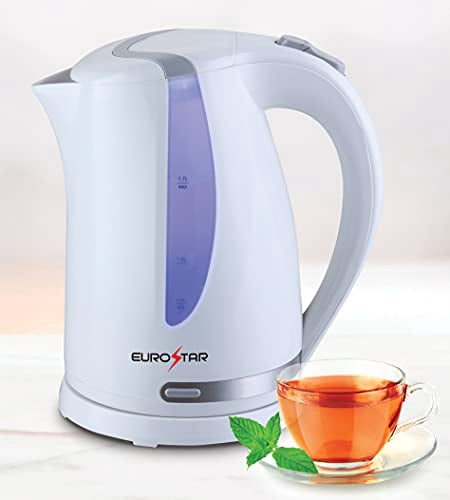 EUROSTAR EKP78GRY Electric Kettle 1.7L, Light Gray