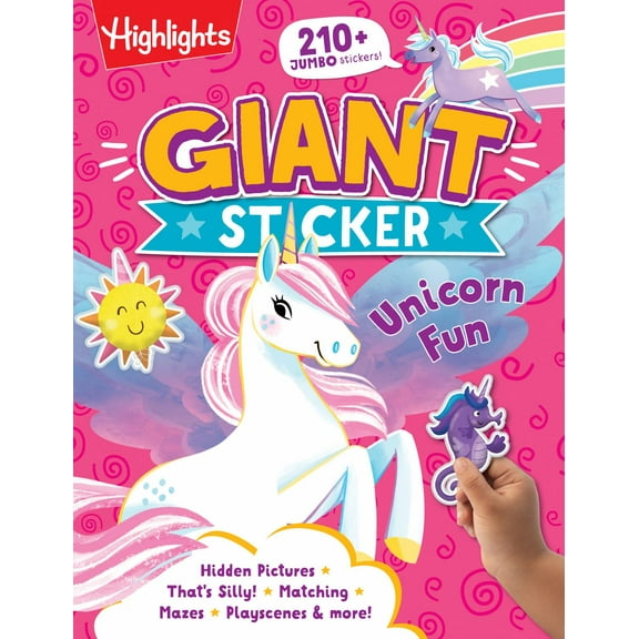 Giant Sticker Unicorn Fun (Paperback)