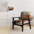 thumbnail image 2 of Designart "Gold Red Collage Serenade" Upholstered Abstract Accent Chair and Modern & Contemporary Arm Chair - Multiple Color & Pattern, 2 of 7