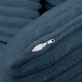 thumbnail image 4 of 63'' Oversized Chaise Lounge Chair Indoor, Corduroy Upholstered Sleeper Sofa Bed, Deep Seat Sleeper Couch, Cozy Reading Chairs for Living Room Bedroom Movie Room, Blue, 4 of 9