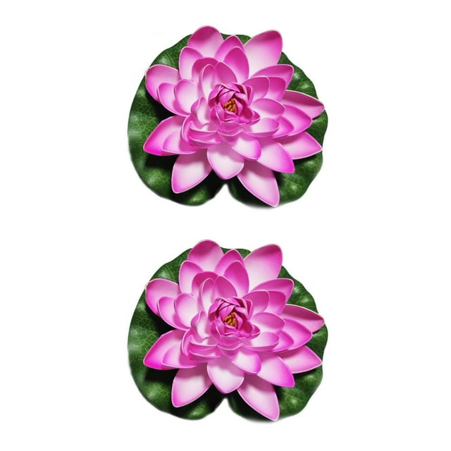 Bewildely Loto artificial Color sólido Vivid Outdoor Garden Park Pond Pool Paisajismo Fotografía Fake Water Flower Decor Type6 NO6