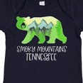 thumbnail image 4 of Inktastic Smoky Mountains, Tennessee Mountains and Bear Shape Boys or Girls Baby Bodysuit, 4 of 5