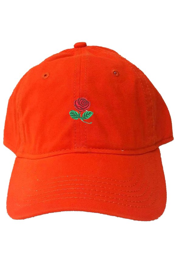 Adult Rose Embroidered Deluxe Dad Hat