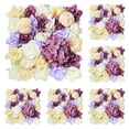 thumbnail image 1 of 6 Pieces Artificial Flowers Wall Background 3D Flower Wall Panels Wedding Decor, 1 of 5