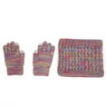 thumbnail image 6 of GYRATEDREAM Kids Winter Hat Gloves Scarf Set,Girls Toddler Children Hats Beanie with Knit Neck Warmer Gaiter Mittens Fleece Lined Set for 1-6Y Multi-color, 6 of 8