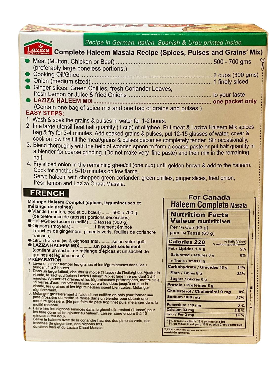 LAZIZA Haleem Spice Mix 100GM