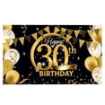 thumbnail image 1 of Birthday Party Banner Home Birthday Theme Backdrop Background Wall Decoration, 30 Years Old, 1 of 7