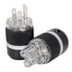thumbnail image 1 of Enchufe de alimentación, enchufe de alimentación Monosaudio Enchufe de alimentación de audio de cobre puro puro Conector de audio Enchufe de alimentación Rendimiento de primer nivel, 1 of 8