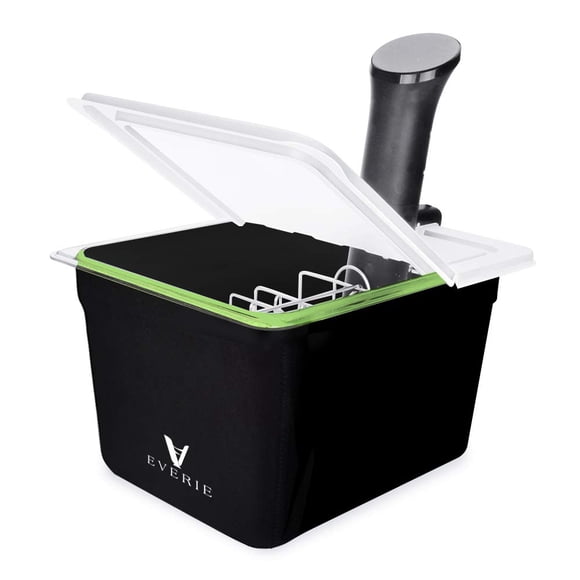 Contenedor Sous Vide EVERIE de 12 litros con tapa y funda aislante