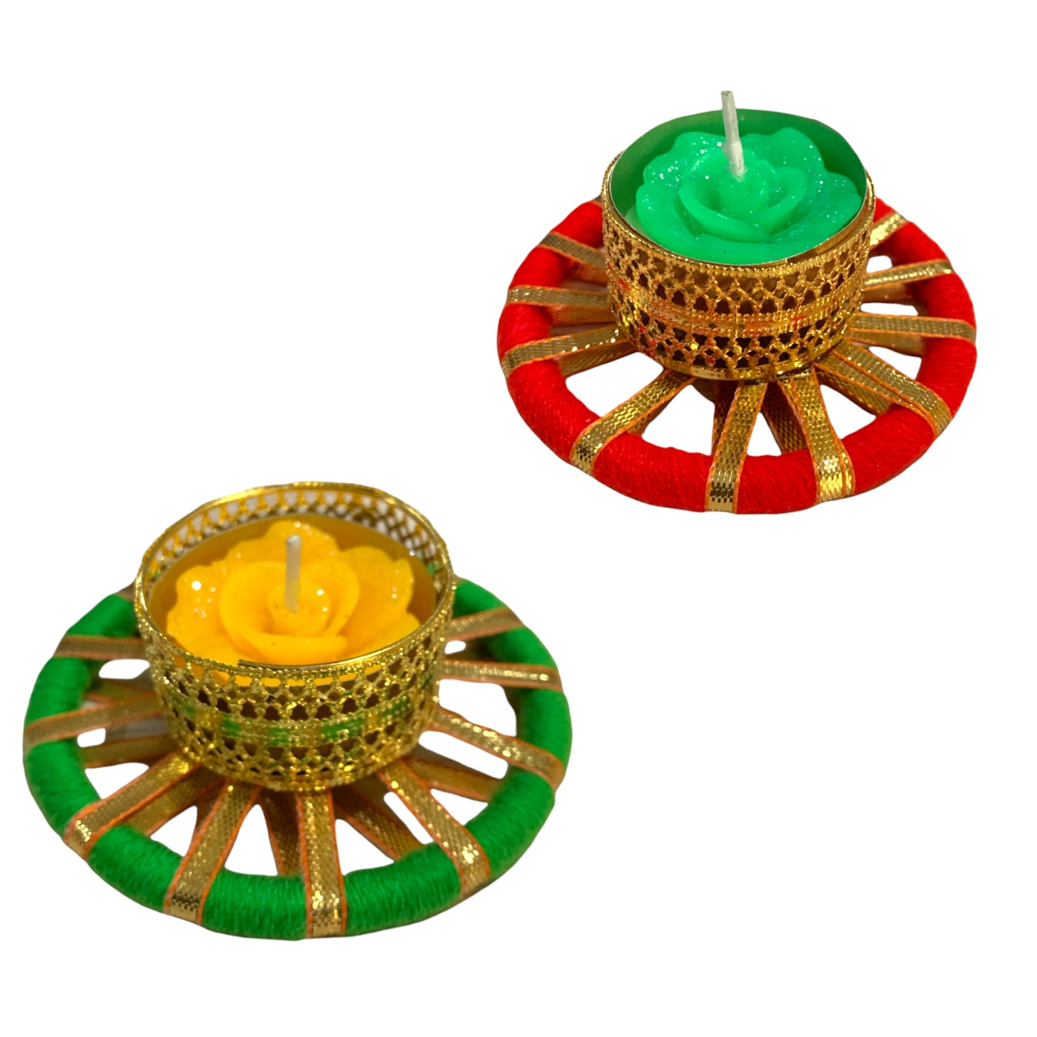 LoveNspire 4 Ct Tealight Candle Holders, Diwali Decorations, Boho Decor