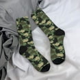 thumbnail image 5 of KLL Camouflage Shark Print Cool Socks Men's Women's Crew Socks Funny Crazy Novelty Stockings, 5 of 6