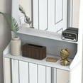 thumbnail image 3 of White Vertical Shoe Cabinet With Mirrors For Entryway Neatness Easy To Install, 3 of 6