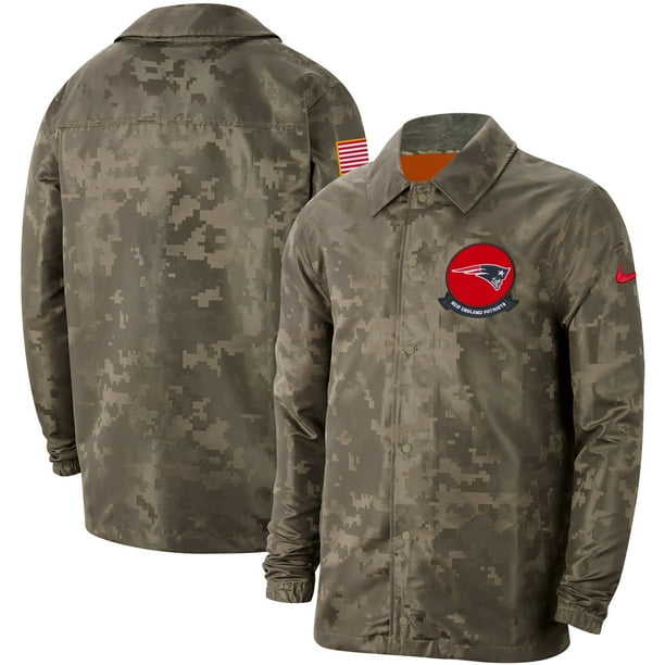 New England Patriots Nike 2019 Salute To Service Sideline Full Snap Lightweight Jacket Camo Walmart Com Walmart Com