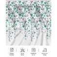thumbnail image 5 of Weeping Flowers Wrap Around Bed Skirts for King Bed 16" Drop,Bed Skirt with Adjustable Elastic Belt Dust Ruffle Bed Valance for Bedroom Teal Grey Summer Spring Floral Botanical Art Bed Frame Cover, 5 of 7