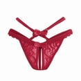 thumbnail image 5 of Sakmal Lace Women Underwear Thong Cheeky High Waisted Panties Breathable Pink Panties for Women Free Size, 5 of 5