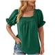 thumbnail image 2 of Fiudx Ropa de Mujer Camiseta de Manga Corta para Mujer, Informal, Cómoda, Lisa, a La Moda, 2 of 4