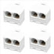 thumbnail image 1 of 4X 2 Vias 6P4C RJ11 Adaptador y Divisor de Pared de Telefono Modular para Telefono Fijo, 1 of 4
