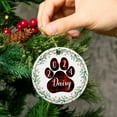 thumbnail image 5 of Customized Dog Ornament 2025, Paw Print Dog Ornament Gift for Men Women, Custom Dog Christmas Tree Ornament, Personalized Dog Pet Ornament with Name & Year, Dog Xmas Ceramic Ornament Present rDrcQa, 5 of 6