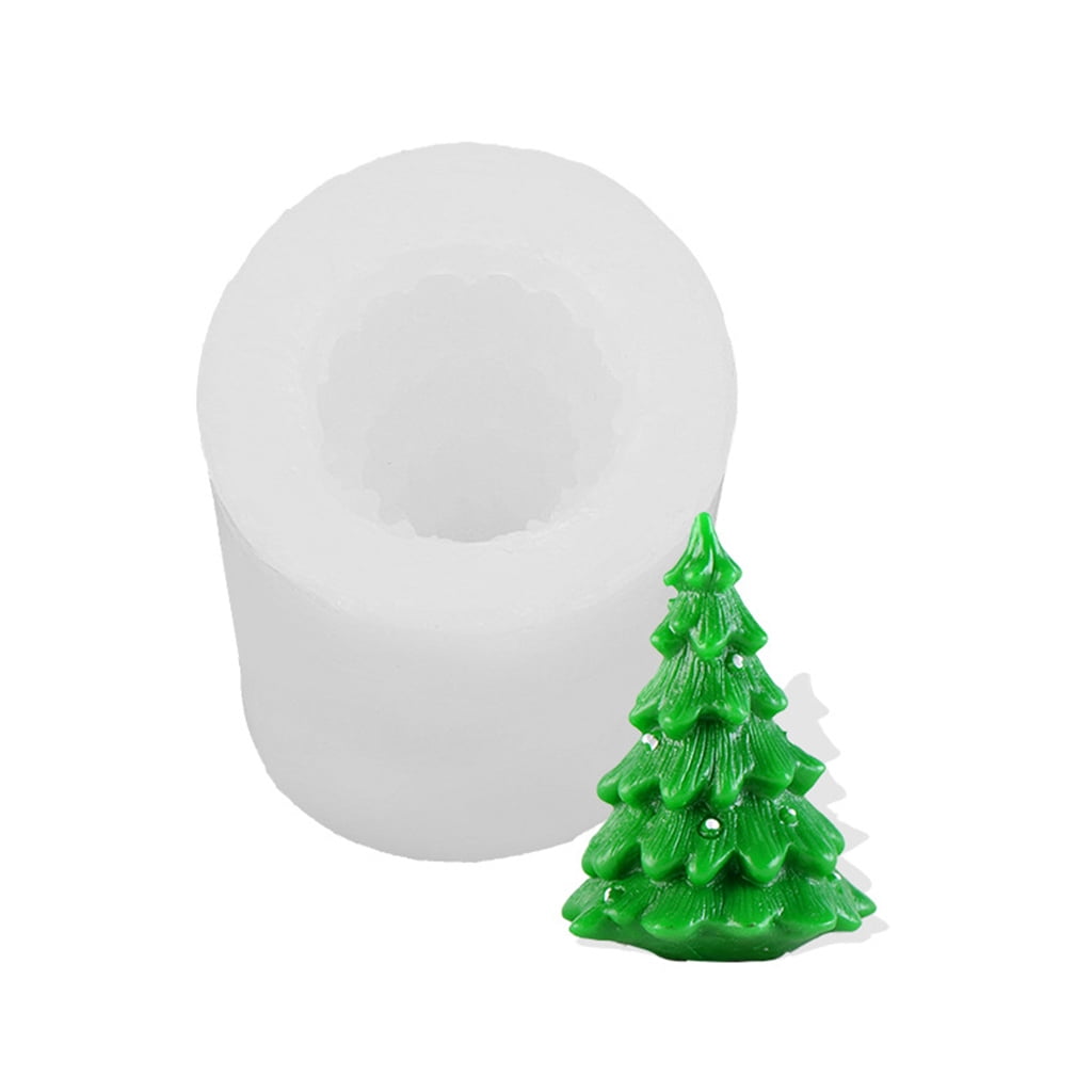 Lot De 2 Moules En Silicone Sapin De Noël - Pour Résine, Bougie, Savon, Décoration DIY - 12