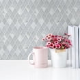 thumbnail image 4 of Ballagh 9.9" x 12" Diamond Laminated Glass Mosaic Mix Aluminum Wall Tile, 4 of 7