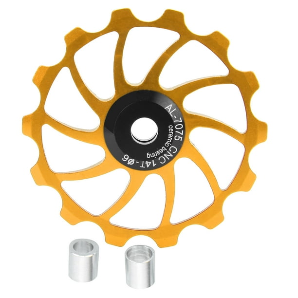 Bike Pulley Wheel, Light Weight 14T Bike Guide Roller Wheel For