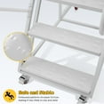 thumbnail image 3 of 6 Steps Rolling Ladder, Mobile Platform Ladders with Handrails, Industrial & Warehouse Non-Slip Stair Ladder, 1213lbs Capacity, 3 of 15