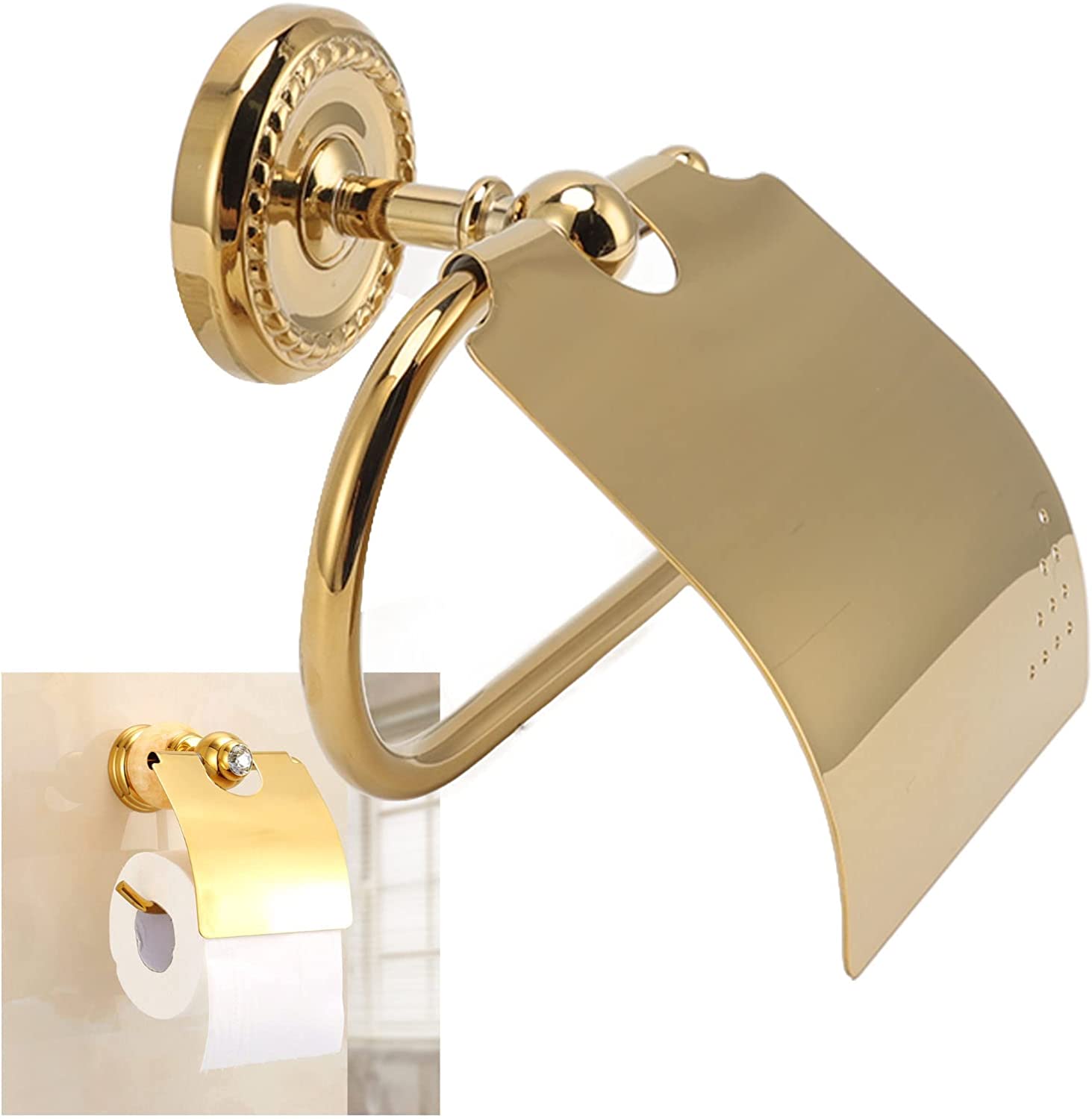 UMMH Paper Towel Holder Brass Stainless Steel Exquisite Appearance High