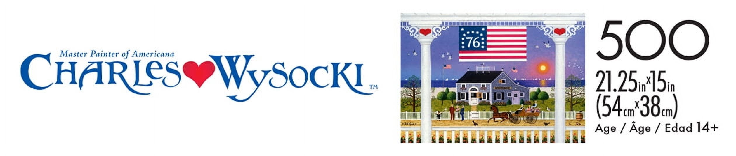 Buffalo Games Nantucket 4th of July 500-Piece Interlocking Jigsaw Puzzle for Adults Ages 14-99 Years