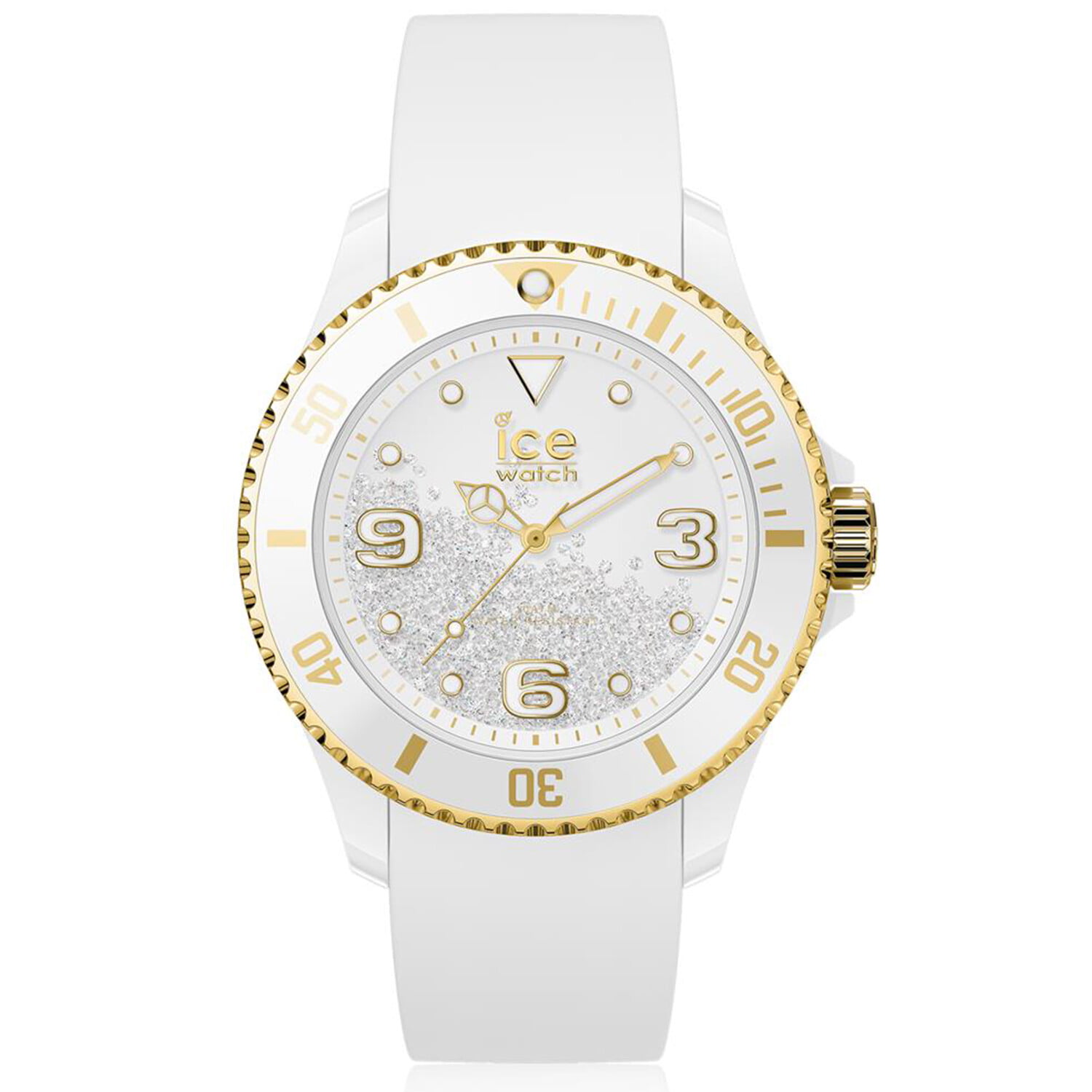 Ice-Watch - Ice-Watch Women's Crystal 017247 White Silicone Quartz