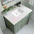thumbnail image 3 of James Martin Vanities 36" Single Vanity, Smokey Celadon w/ 3 CM White Zeus Top, 3 of 6