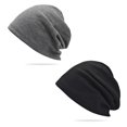 thumbnail image 1 of Gorro de punto con estilo y moda de 2 uds., gorro de calavera con transpirabilidad y elasticidad, gorros de punto unisex para adultos para hombres y mujeres, talla única, 1 of 7